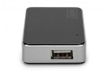 Digitus HUB/Koncentrator 4-portowy USB 2.0 HighSpeed, aktywny, czarno-srebrny