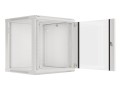 Lanberg Szafa instalacyjna wisząca 19'' 12U 600X600mm szara (drzwi       szklane)