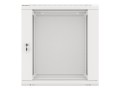 Lanberg Szafa instalacyjna wisząca 19'' 12U 600X600mm szara (drzwi       szklane)