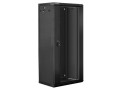Lanberg Szafa instalacyjna wisząca 19'' 27U 600X450mm czarna (drzwi      szklane)