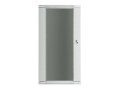Lanberg Szafa instalacyjna wisząca 19'' 27U 600X450mm szara (drzwi       szklane)