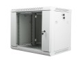Lanberg Szafa instalacyjna wisząca 19'' 9U 600X450mm szara (drzwi        szklane)