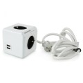 Allocacoc Listwa zasilająca PowerCube Extended USB 3m 2404/FREUPC Szara