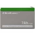 Qoltec Akumulator żelowy | 12V | 7Ah | max.72A | AGM