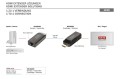Digitus Mini Przedłużacz/Extender HDMI do 50m po skrętce Cat.6/7, 1080p 60Hz FHD, HDCP 1.2, z audio (zestaw)