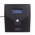 Digitus Zasilacz awaryjny UPS Line-Ineractive LCD, 1000VA/600W, 2x12V/7Ah, AVR, 4xSCHUKO, USB, RS232, RJ45