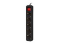 Lanberg Listwa przedłużacz 3m 5x230 c  PS1-05F-0300-BK