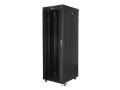 Lanberg Szafa instalacyjna rack stojąca 19 37u 600x800 czarna, drzwi szklane lcd (Flat pack)