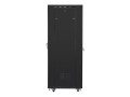 Lanberg Szafa instalacyjna rack stojąca 19 37u 600x800 czarna, drzwi szklane lcd (Flat pack)