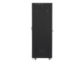 Lanberg Szafa instalacyjna rack stojąca 19 42U 800x800 czarna, drzwi szklane LCD (Flat pack)