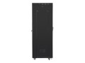 Lanberg Szafa instalacyjna rack stojąca 19 42U 800x800 czarna, drzwi szklane LCD (Flat pack)