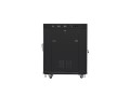 Lanberg Szafa instalacyjna RACK stojąca 19 15U 800X1000 czarna drzwi szklane LCD  (FLAT PACK)