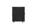 Lanberg Szafa instalacyjna RACK stojąca 19 15U 800X1000 czarna drzwi szklane LCD  (FLAT PACK)