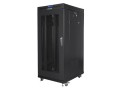 Lanberg Szafa instalacyjna rack stojąca 19 cali 22U 800X800 czarna dzrwi perforowane LCD