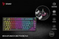 Savio Klawiatura mechaniczna bezprzewodowa PHENIX, Gateron Yellow Pro, Pudding