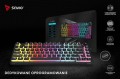 Savio Klawiatura mechaniczna bezprzewodowa PHENIX, Gateron Red Pro, Pudding