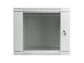 Lanberg Szafa instalacyjna wisząca 19'' 9U 600X600mm szara (drzwi        szklane)