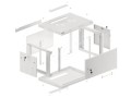Lanberg Szafa wisząca 19 6U 600x450 sz WF01-6406-00S