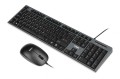 iBOX Zestaw klawiatura + mysz IBOX IKMS606 (USB 2.0; (US); czarna, optyczna; 800 DPI)