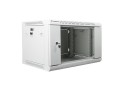 Lanberg Szafa instalacyjna wisząca 19'' 6U 600X450mm szara (drzwi        szklane)