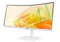 Samsung Monitor 34 cale ViewFinity S65CT VA 3440x1440 UWQHD 21:9 1xHDMI 1xDP 2xTB 4.0(90W/15W) 3xUSB 3.0 LAN 5ms 100Hz HAS+PIV gł. zakrzyw. biały 2Yd2
