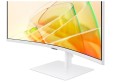 Samsung Monitor 34 cale ViewFinity S65CT VA 3440x1440 UWQHD 21:9 1xHDMI 1xDP 2xTB 4.0(90W/15W) 3xUSB 3.0 LAN 5ms 100Hz HAS+PIV gł. zakrzyw. biały 2Yd2