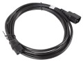 Lanberg Przedłużacz kabla zasilającego IEC 320 C13 - C14 VDE 3M czarny