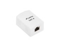 Lanberg Gniazdo natynkowe 1x RJ45 Kat.6 białe ekranowane