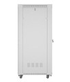Lanberg Szafa stojąca rack 19'' 42U 800x1000 szara drzwi szkalne flat pack