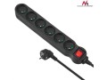Maclean Listwa zasilająca 6g 5m MCE188 2300W czarna