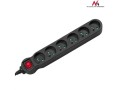 Maclean Listwa zasilająca 6g 5m MCE188 2300W czarna