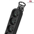 Maclean Listwa zasilająca 6g 5m MCE188 2300W czarna