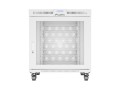 Lanberg Szafa instalacyjna rack stojąca 19 cali 15U 800x1000 drzwi perforowane LCD szara (Flat pack)
