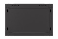Lanberg Szafa instalacyjna rack wisząca 19" 6U 540x350 czarna drzwi  przeszklone ( flat pack)