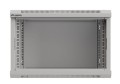 Lanberg Szafa instalacyjna rack wisząca 19" 6U 540x350 szara drzwi przeszklone ( flat pack)