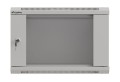 Lanberg Szafa instalacyjna rack wisząca 19" 6U 540x350 szara drzwi przeszklone ( flat pack)