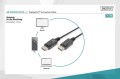 Digitus Kabel połączeniowy DisplayPort z zatrzaskami 1080p 60Hz FHD Typ DP/DP M/M czarny 1m