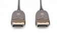 Digitus Kabel połączeniowy hybrydowy AOC DisplayPort 1.4 8K/60Hz UHD DP/DP M/M 15m Czarny