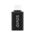 Savio Adapter USB-A 3.1 (F)-USB-C 3.1 (M) AK-80
