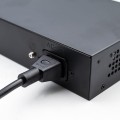 Qoltec Przełącznik sieciowy SWITCH FAST ETHERNET PoE 4x RJ45 PoE 1x RJ45Uplink 1x SFP | 65W | 1000 Mb/s