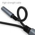 Qoltec Adapter USB-C 2w1 | USB-C | Jack 3.5mm | PD 15W | 10cm