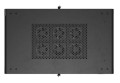Lanberg Szafa instalacyjna rack stojąca 19" 22U 600x1000 czarna drzwi   przeszkolne ( flat pack)
