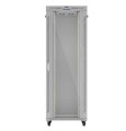 Lanberg Szafa instalacyjna rack stojąca 47U 800x1000 szara  drzwi        przeszkolne  LCD ( flat pack) V2