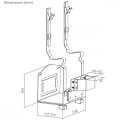 Maclean Uchwyt do CPU MC-116 B czarny