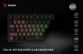 Savio Klawiatura mechaniczna STYX Outemu Brown Hot Swap RGB