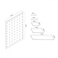 Maclean Drewniana tablica organizer MC-131 WD