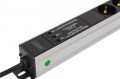 Digitus Listwa zasilająca PDU Rack (620mm) z zabezpieczeniem przeciwprzepięciowym + filtr EMI/RFI, 9 gniazd Schuko CEE 7/3 (45°), kabel 2m wtyk Unisch