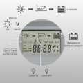 Qoltec Solarny regulator ładowania MPPT z czujnikiem temperatury 60A |  12V/24V | LCD | Bluetooth | APP | GEL | LiFePO4