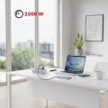 Maclean Listwa zasilająca MCE392 W 4 gniazda 3xUSB, 110-240V AC 50/60Hz, 2.1A max 2500W 1,5m biała
