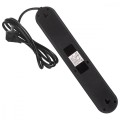 Maclean Listwa zasilająca MCE395 B 5 gniazd 3xUSB, 110-240V AC 50/60Hz, 2.1A max 2500W, czarna